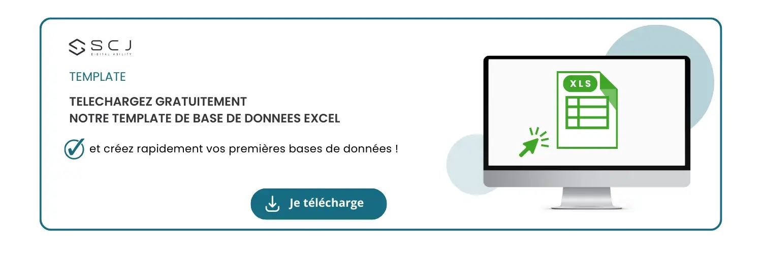 SCJ Téléchargez notre template de base de données excel