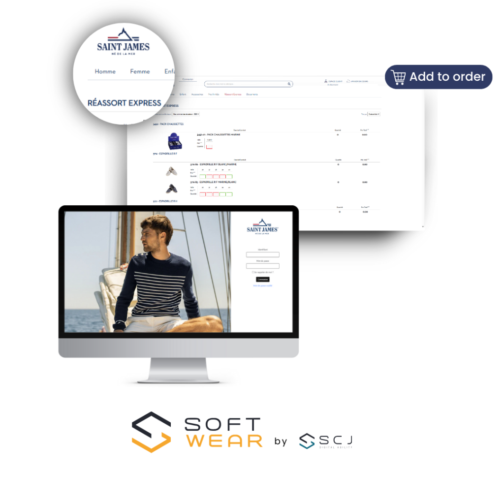 Cas Client SAINT JAMES 1 Cas client SAINT JAMES x SCJ - Un site de réassort BtoB pour des commandes simplifiées à tout moment