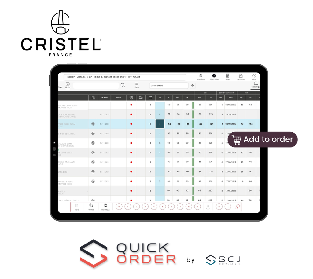 Cas Client CRISTEL 2 CRISTEL : Moderniser la prise de commandes terrain